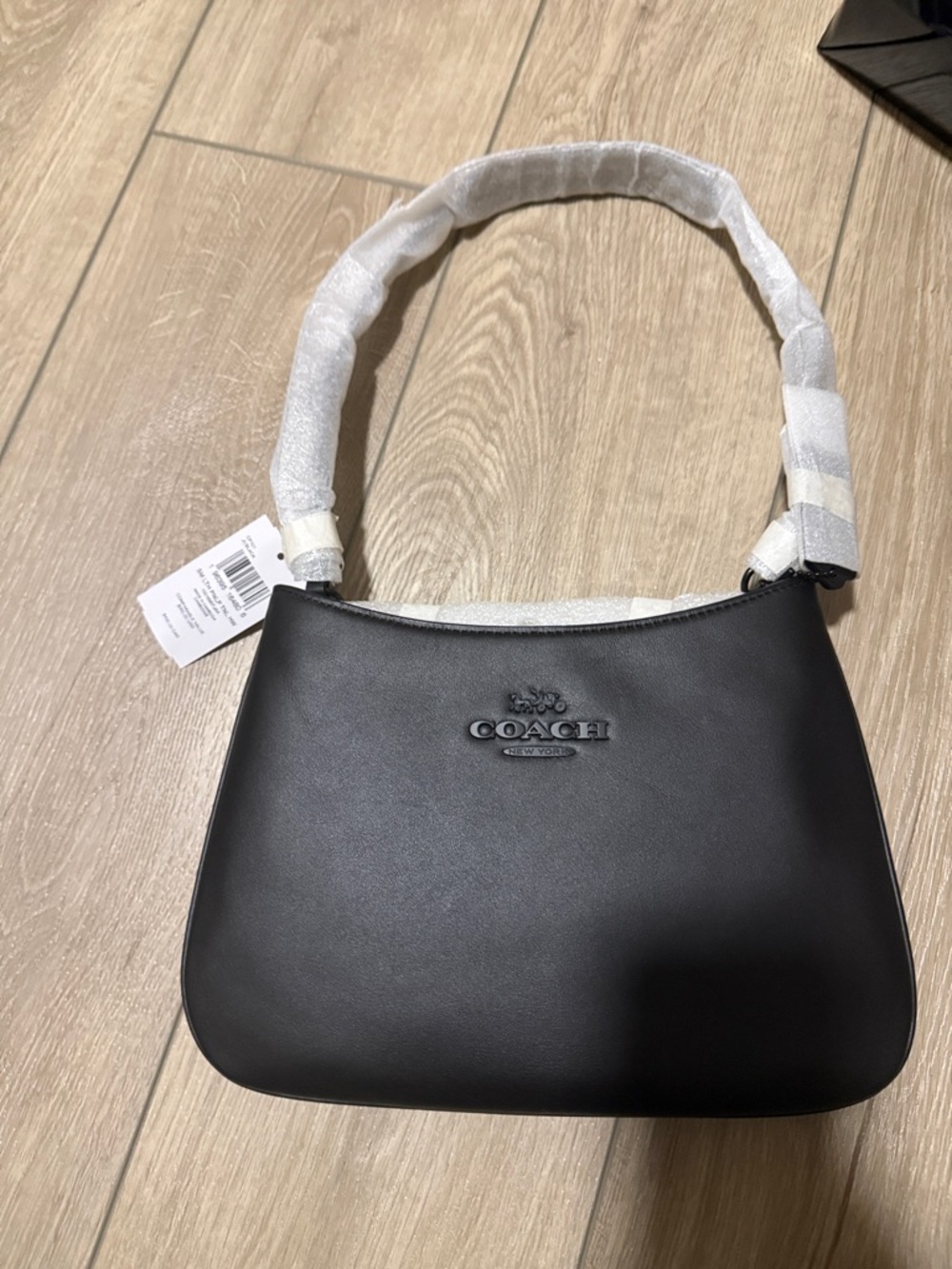Coach Black Leather Shoulder Bag